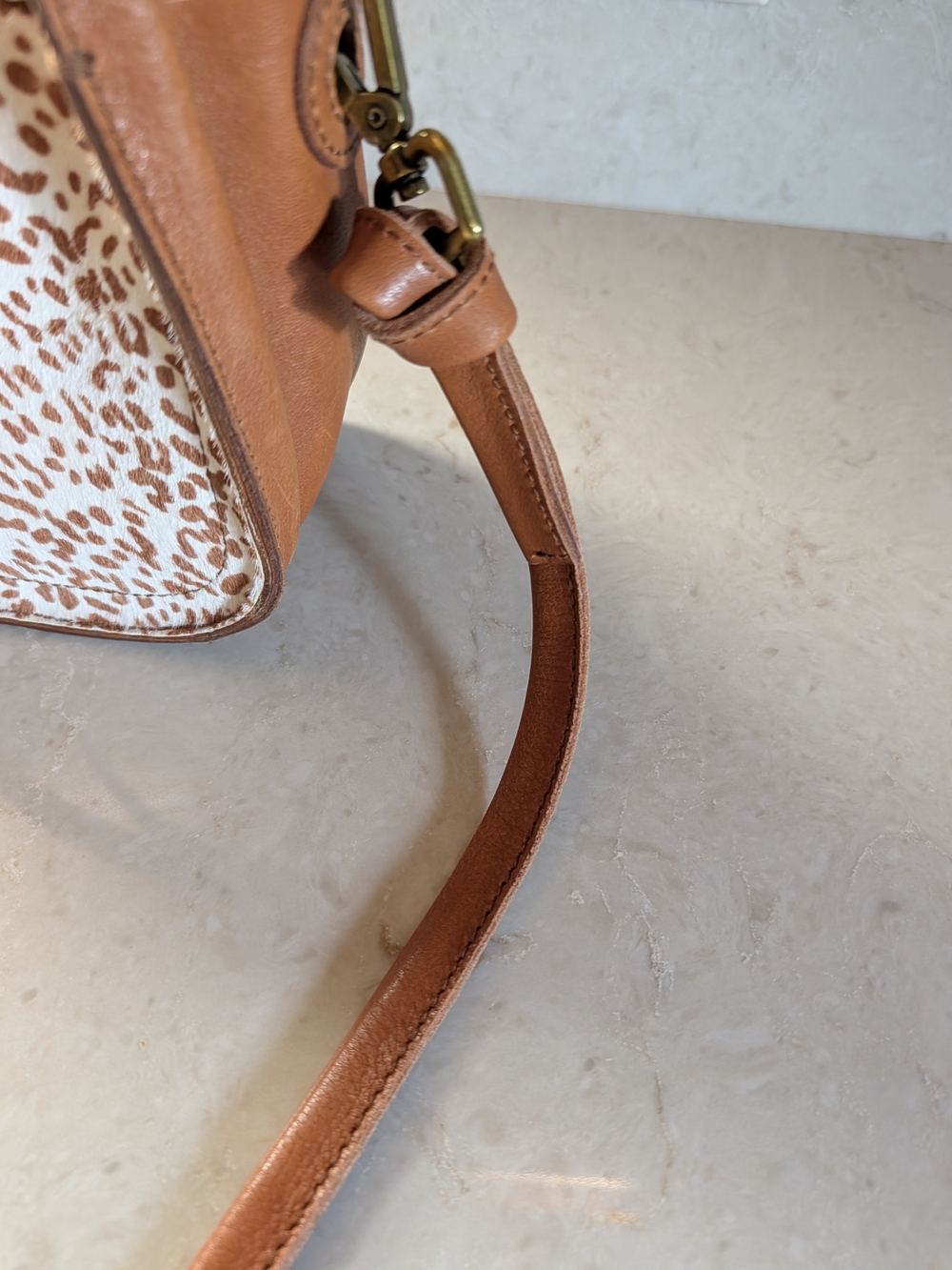 Madewell Micro Sydney Crossbody Bag in Animal Spotted Calf Hair - Picture 5 of 10